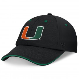 NCAA Kappe - Miami Hurricanes - Unstrukturiert - Schwarz - TOW Brand