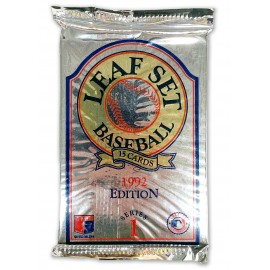 MLB Trading Cards Pack - 1992 Leaf Set Edition - 15 Karten