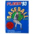 Pack Fleer - Baseball '93 Series 1 - 15 Trading Cards