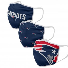 Stoffmasken - New England Patriots - 3er-Set