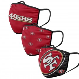 Stoffmasken - San Francisco 49ers - 3er-Set