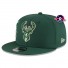 Cap 9Fifty - Milwaukee Bucks - Back Half - Grün