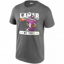 NFL T-Shirt - Lamar Jackson - "In Lamar We Trust" (Auf Lamar ist Verlass)