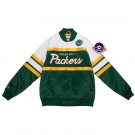 Satinjacke - Green Bay Packers - Special Script - Mitchell and Ness