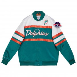 Satinjacke - Miami Dolphins - Special Script - Mitchell and Ness