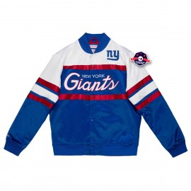 Jacke aus Satin - New York Giants - Special Script - - Mitchell and Ness