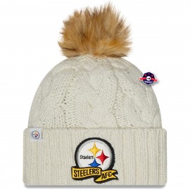 Cap mit Bommel Pittsburgh Steelers - Sideline - - New Era