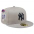 Cap 59fifty - - New York Yankees - Side Patch - Grau