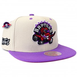 Cap - Toronto Raptors - Off White Two Tone - Mitchell & Ness